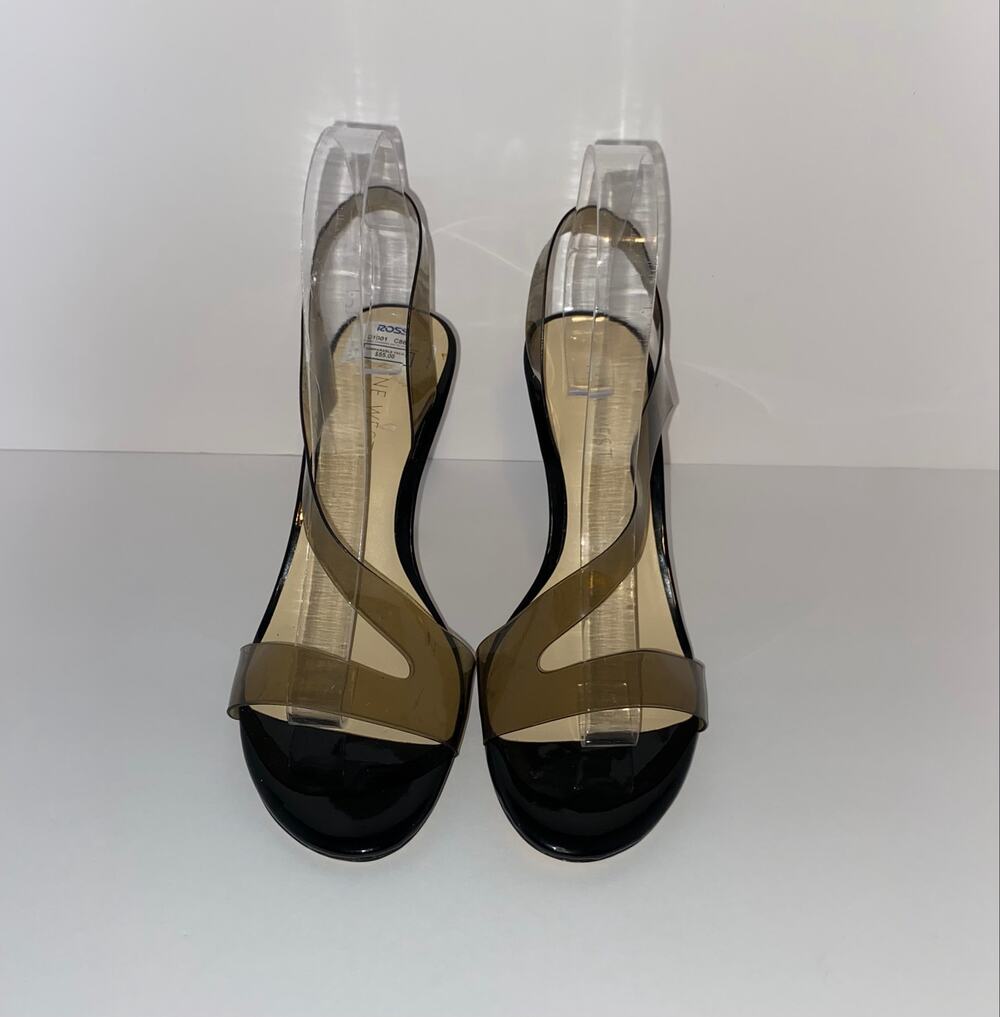 Nine West Clear Strap Slingback Heels Women’s Size 9M